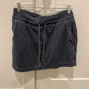 Athleta Heathered Gray-Purple Active Skirt